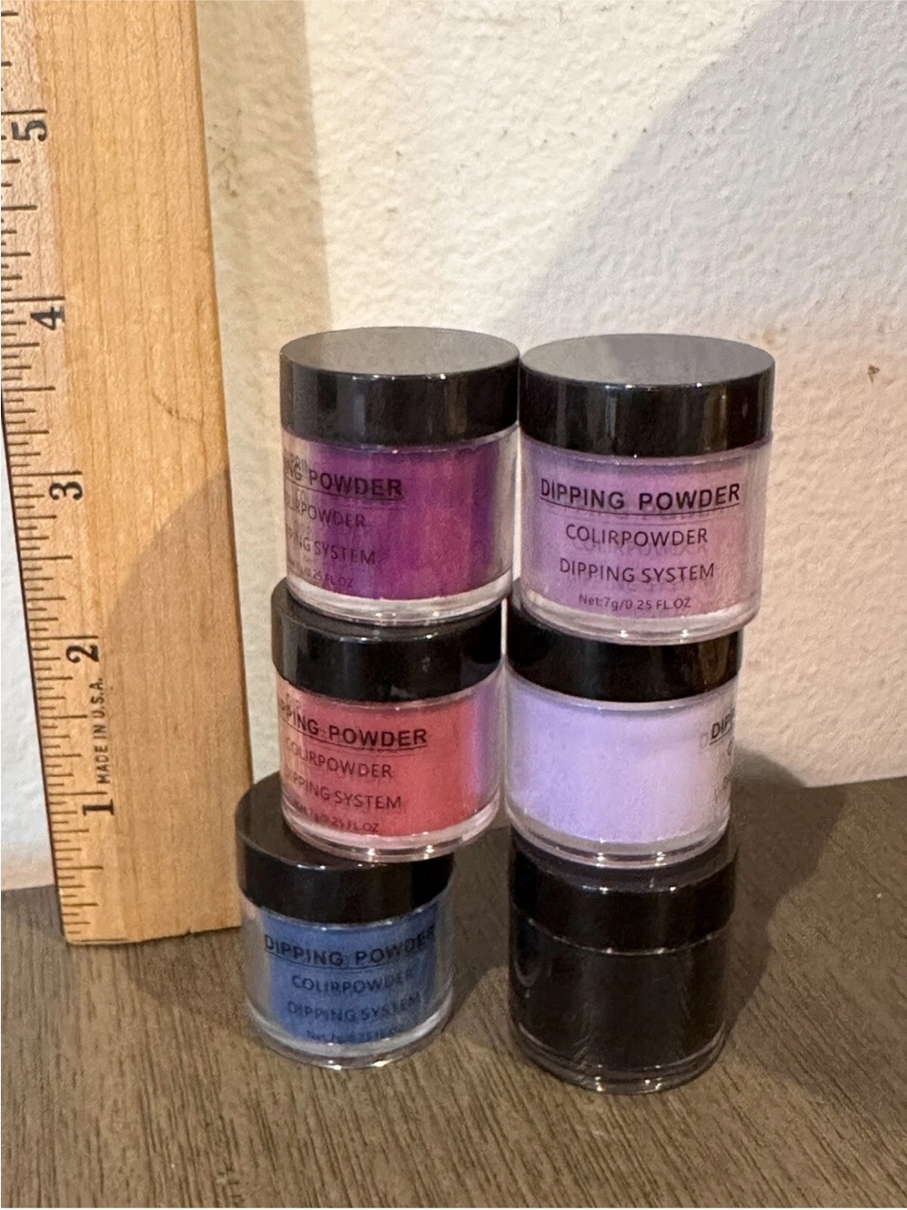 Dipping Powder Nail Color Set — Purple, Pink, Lavender, Blue